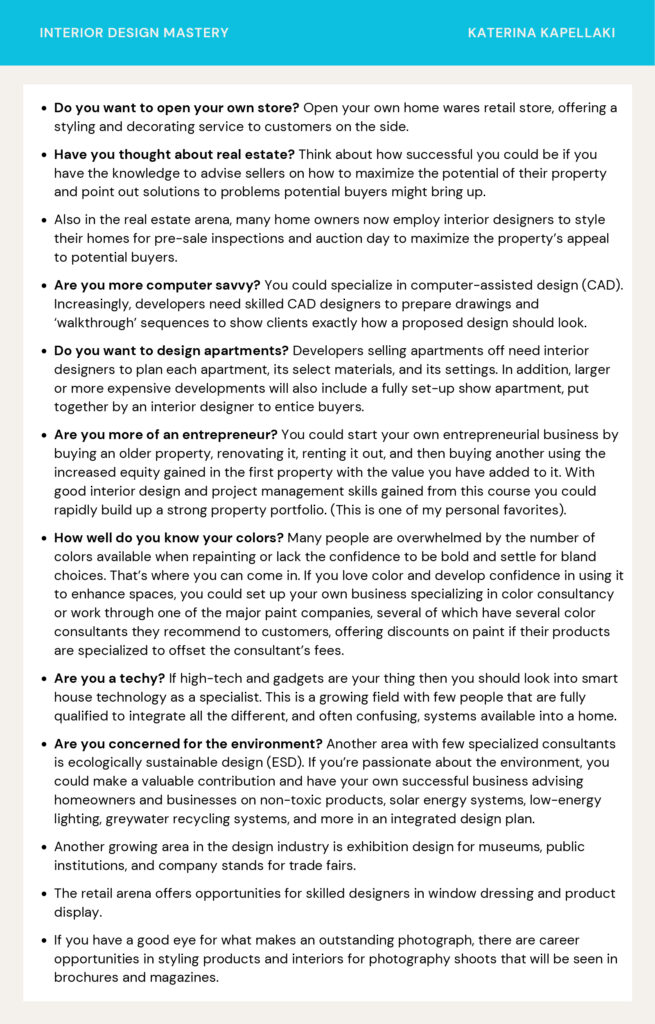 Interior Design Mastery